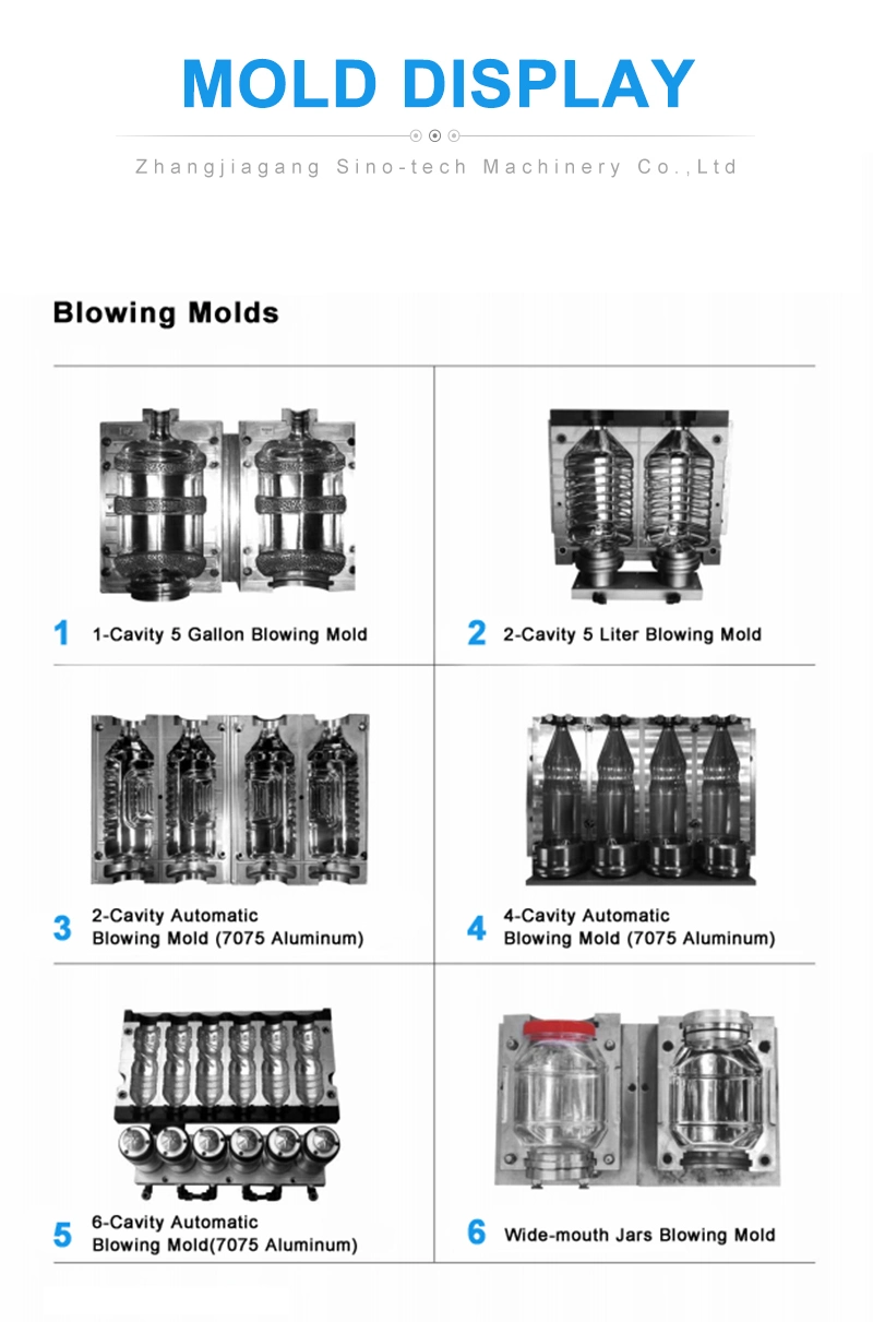 1 Year Commodity Sino-Tech CE, SGS, Customized High Quality 20L 5 Gallon Five Gallon Mineral Plastic Barrel Mold Blowing Mould